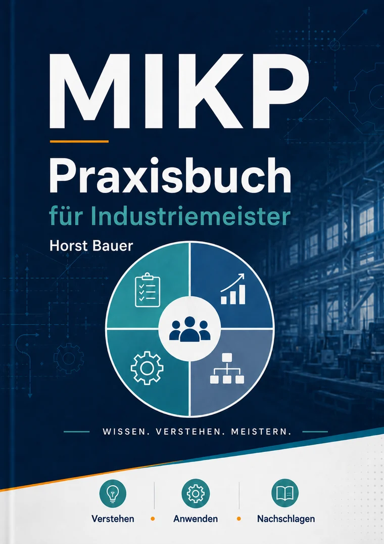 Cover des MIKP Praxisbuchs für Industriemeister